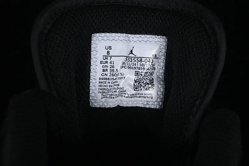 All categories Air Jordan Jordan series basketball shoes Air Jordan 1 Low G version pure original Air Jordan 1 Low AJ1 Joe 1 black and white low-top retro basketball shoes 553558-043